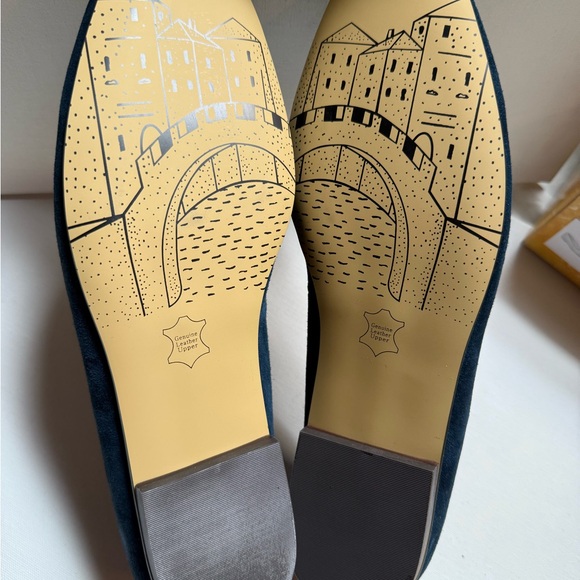 Bella Vita Women's Dark Blue Suede Loafers - Picture 5 of 5